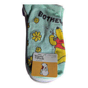 Disney - Winnie the Pooh - 5 pack kid socks - No Show - Size 4-10 - New with Tag